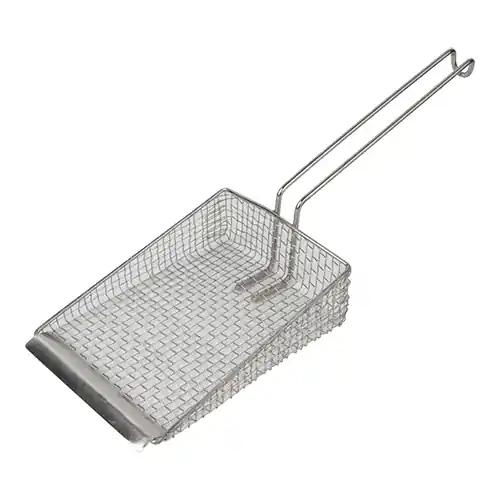 Frietenschepje - Roestvrij staal - 20x17cm - gewoon gaas Betaalbaar