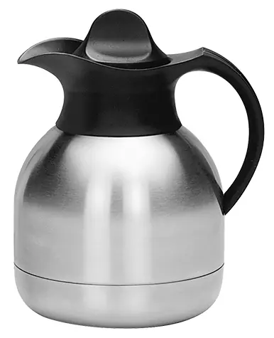 Speciale Aanbieding Thermoskan RVS - 1 Liter - Zwarte Schroefdop
