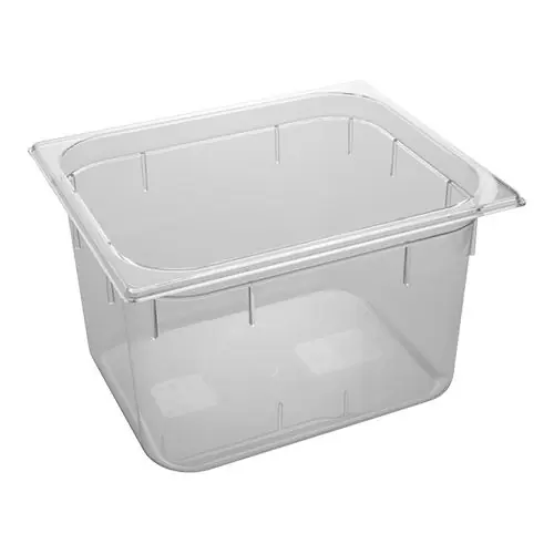 Voordeelprijs GN-bak - Helder polycarbonaat - 1/2GN - Verkrijgbaar in 4 dieptes