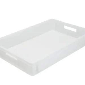 Stapelbak Kunststof Wit - Geschikt voor Pizzabollen - 600x400x(H)75mm Lage Kosten