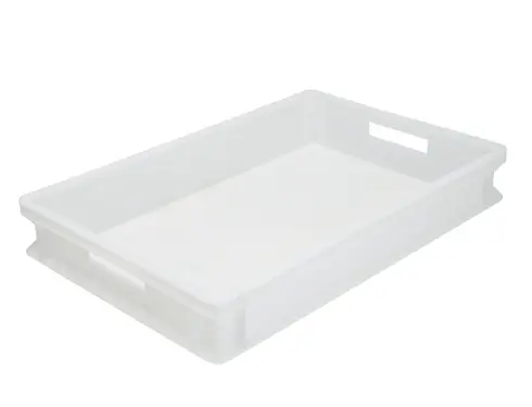 Stapelbak Kunststof Wit - Geschikt voor Pizzabollen - 600x400x(H)75mm Lage Kosten