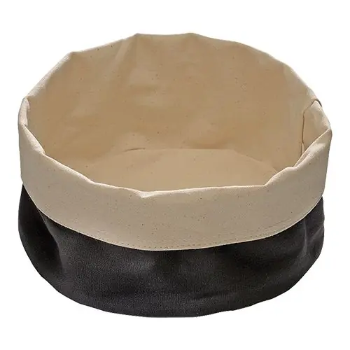 Op = Op Brot Tasche | Baumwolle | Schwarz | Ø20cm