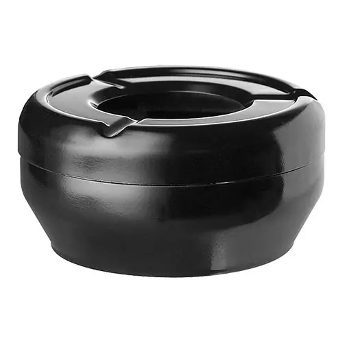 Beperkte Voorraad Terrasasbak - Melamine Zwart - Ø12cm