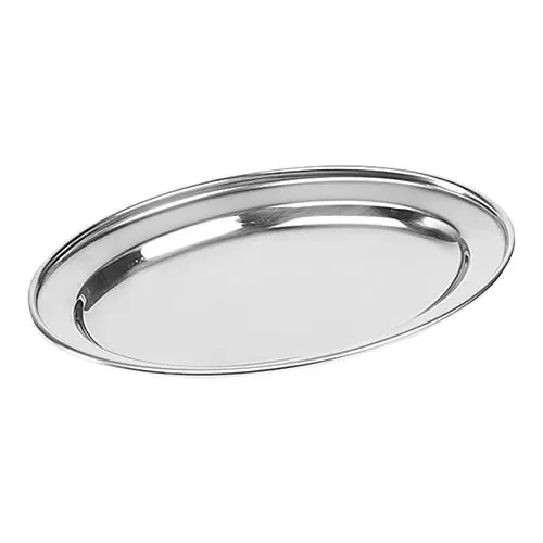 Gereduceerde Prijs Auslageplatte | Edelstahl | Oval | 35x22cm