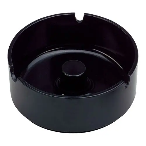 Asbak - Melamine - Zwart - Ø10cm Lage Prijs