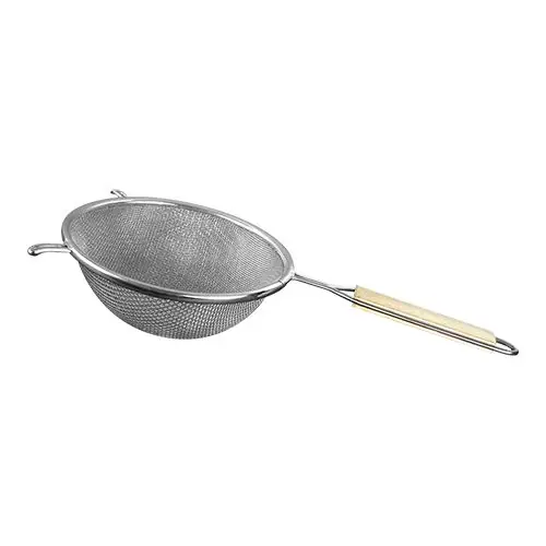 zeef - Vertind met dubbel gaas - Houten handvat - Ø16cm Uitverkoop