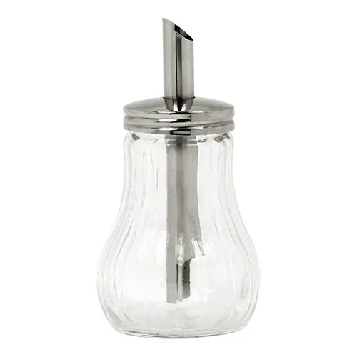 Direct Beschikbaar Zuckerstreuer | Edelstahl/Glas | 15cm