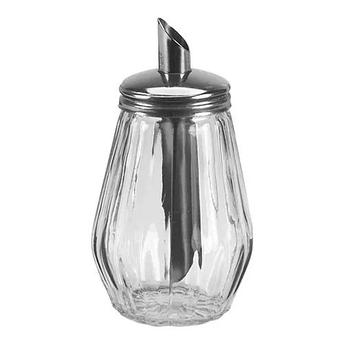 Zuckerstreuer | Edelstahl/Glas | 15cm Must-Have