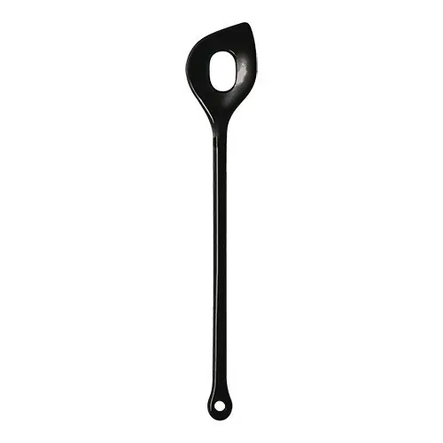 houten lepel - Melamine - met gat - Zwart - 31 cm Shop Nu