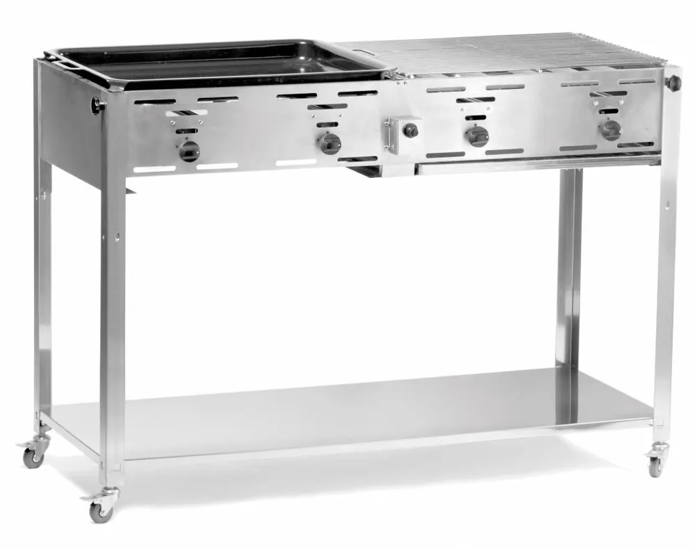 Grill-Master Quattro Inox - 22kW - 1270x525x840(h)mm Bestel Nu