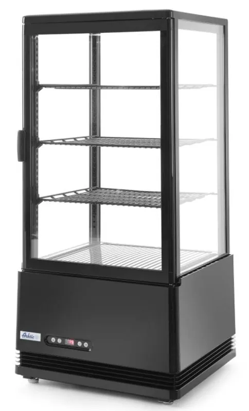 Lage Prijs Koelvitrine Zwart Tafelmodel - 78 Liter - 170W - 452x406x966(h)mm