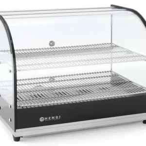 Warmhoudvitrine RVS - 2 Roosters - 1 Schuifruit - GN 1/1 - 554x376x(h)432mnm Premium