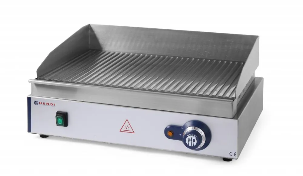 Beste Prijs Bakplaat geribd Hendi 203170 - 55x38x(h)24cm - 2,4kW