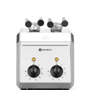 Tijdelijk Beschikbaar Tosti apparaat - 2 Zones - RVS - 1,2kW