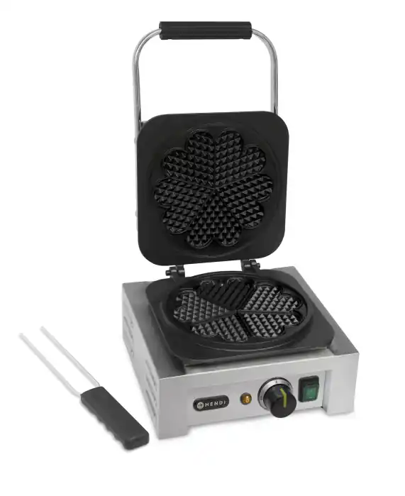 Wafelijzer hartvorm - 2,2kW - gietijzer Direct Verzonden