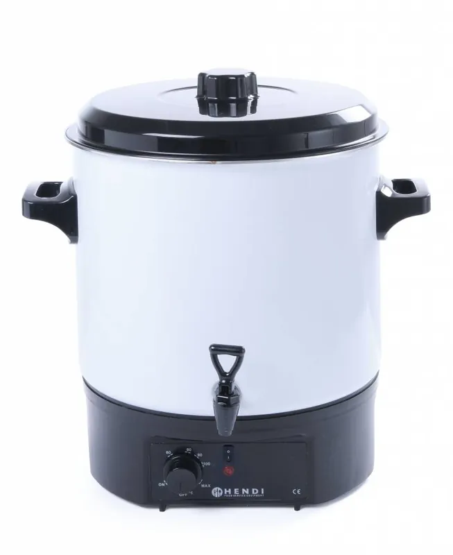 Hetedrankenketel / Gluhwijn ketel wit - 25 Liter - Tapkraan - 447x441x(H)485mm Uitverkoop