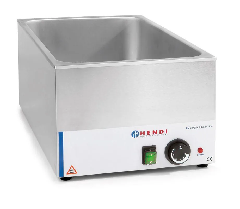 Uitverkoop Bain-Marie Gastronorm - 150mm diep - KitchenLine HENDI - 1200W - 340x540x(H)250mm
