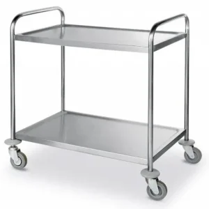 RVS serveerwagen 2 niveaus - Hendi - 590x910x(h)950mm Nu Kopen