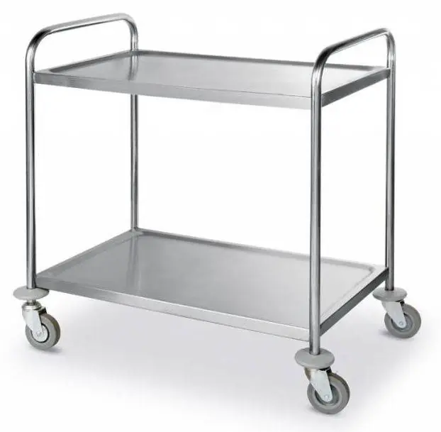 RVS serveerwagen 2 niveaus - Hendi - 590x910x(h)950mm Nu Kopen