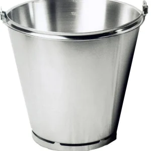 Emmer met voet rvs 300x290 mm - 12 l met maatverdeling Merkproduct