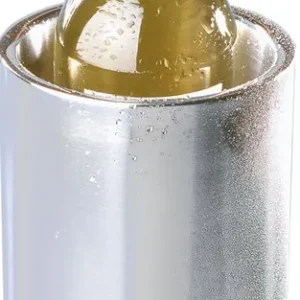 Op = Op Wijnkoeler Dubbelwandig RVS - Bruikbaar Zonder IJsblokjes - Ø12cm x 20(h)cm