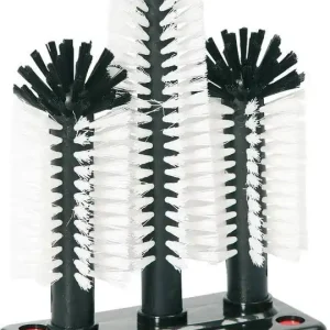 Speciale Aanbieding Glazenspoelborstel 3 Borstels - 18x25x18cm