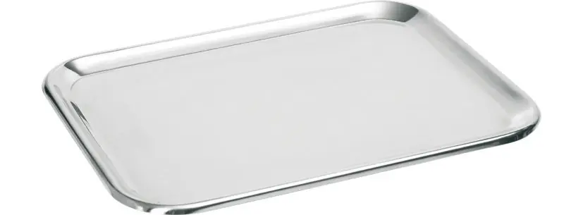 Vitrineplateau - Chroomstaal - 310x230mm Flitsaanbieding
