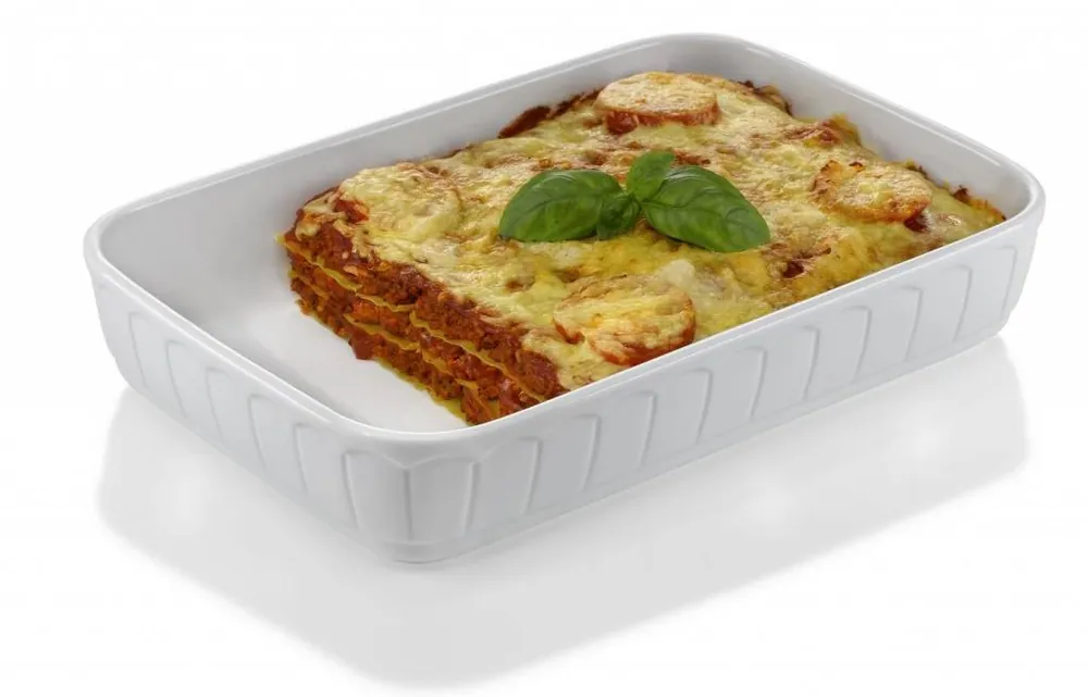 Ovenschaal - Rechthoek - Rustika - 280x185x65 mm - Wit - Porselein Beperkte Voorraad