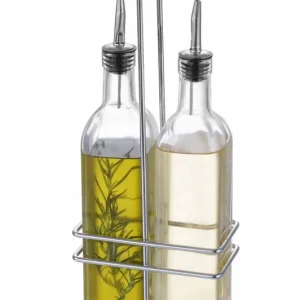 Weekendaanbieding Olie en Azijn Menage - 2 Flesjes met Schenkuit - 2x 237ml