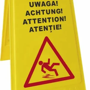 Waarschuwingsbord Natte vloer - PP 5 talen Speciale Aanbieding