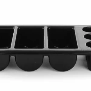 Bestekbak - 6 Vaks - Zwart - GN 1/1 - 105 mm Hete Deal