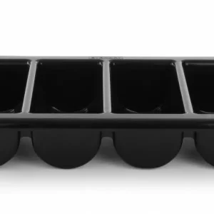 Bestekbak Zwart - 4 Vaks - GN 1/1 - 100 mm Nu Kopen