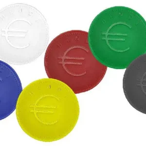 Exclusieve Aanbieding Consumptiemunten Blauw - ABS Kaart 100 - 2mm dik
