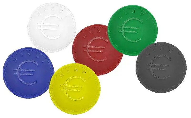 Exclusieve Aanbieding Consumptiemunten Blauw - ABS Kaart 100 - 2mm dik