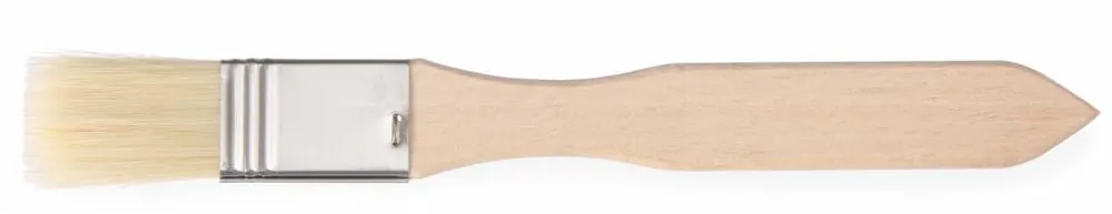 Boter- bakkwast plat 35x190 mm - met houten steel Beste Prijs