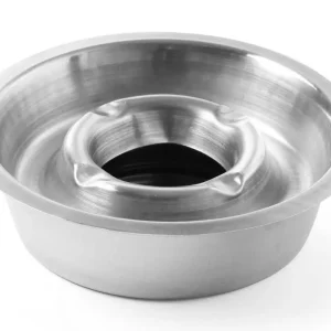 Asbak met Onderbak - RVS - 140x40mm Direct Beschikbaar