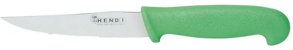 Uitverkoop Universeelmes lang 130 mm - groen PP heft