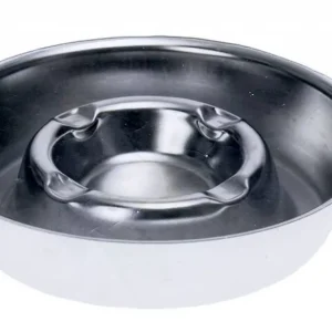 Asbak RVS - Met Vuurrand - Ø160x(H)30mm Merkproduct
