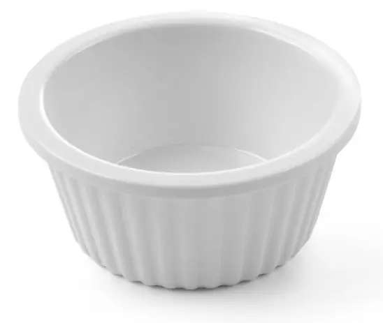 Aanbieding Ramekin 30ml - Ivoorkleurig Melamine - 58x58x27(h)mm - Per 4 Stuks