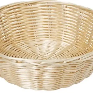 Broodmandje rond poly rotan - 200x(h)65 mm Beperkte Voorraad