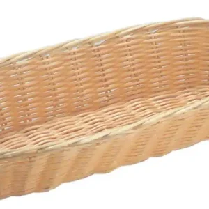 Rechtstreeks Van De Fabrikant Broodmandje Ovaal - Poly Rotan - 375x150x(h)75mm