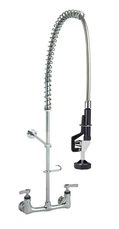 Superprijs Voorspoeldouche Encore - Dubbelgats - INOX - 11 Liter/Minuut - (H)890mm