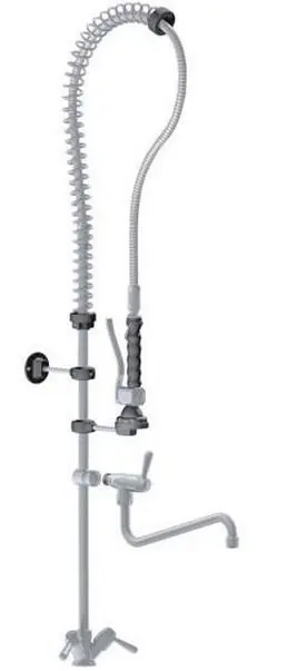 Voorspoeldouche Eco Jet Enkelgats - met RVS Trekveer - (H)1250 mm Koop Vandaag