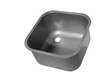 XXL Select Inlasspoelbak - 400x400x200mm - Zonder overloop - RVS AISI 316 Koop Online
