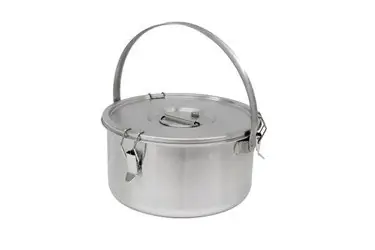 Beperkt Aanbod Thermosteel Soepcontainer - 15 liter - Met beugel - Dubbelwandig RVS AISI 304 - Stapelbaar - Ø36cm x (h)21.5cm