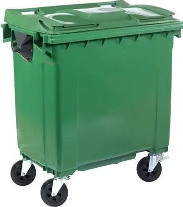 Goedkoop Afvalcontainer / Maxi-Container op Wielen- 770 Liter Groen