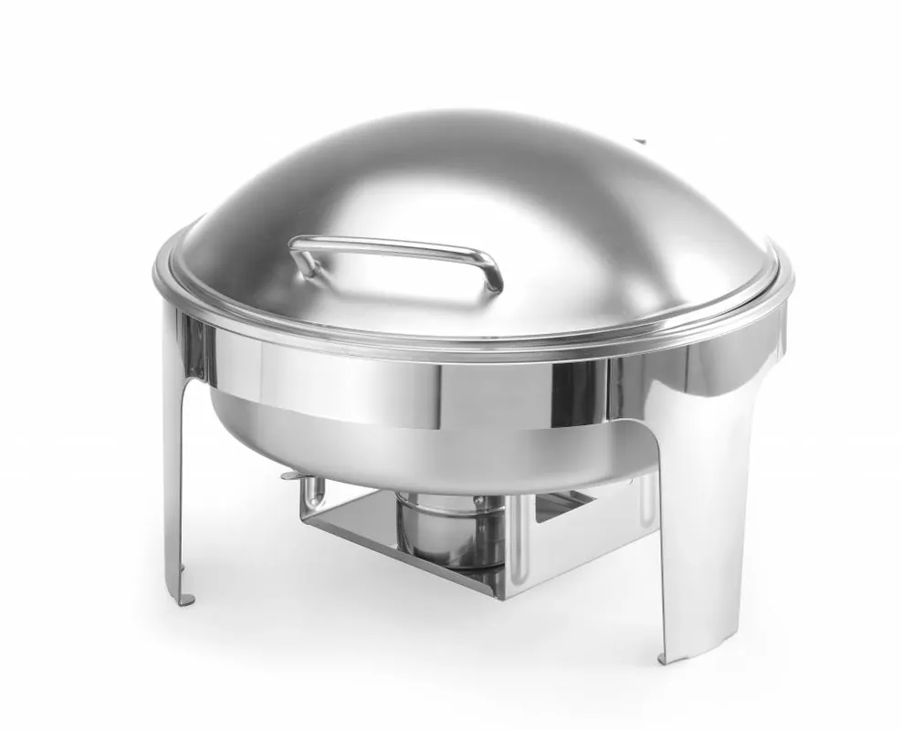 Ronde Chafing Dish - Mat RVS - 6 Liter - 465x420x(H)320mm Lage Kosten