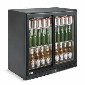 Barkoelkast Glazen Schuifdeuren - 228 Liter - Gehard Glas - 900x500x(H)900mm Nu Kopen