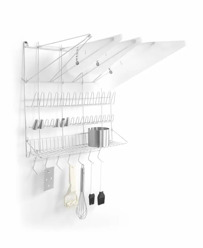 Bestel Nu Multi-Functioneel Wandrek 360(b)x500(d)x560(h)mm Geschikt voor spuitzakken,mondjes en gereedschappen