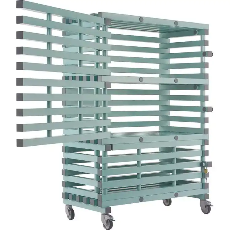 REA Afsluitbar Opbergwagen XL - 3 Vakken van 1230x674x(H)550mm - 1380x820x(H)2050mm Premium
